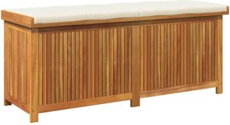 vidaXL Vidaxl - Cojines Para Exterior 150x50x60,5 Cm Madera Maciza Acacia