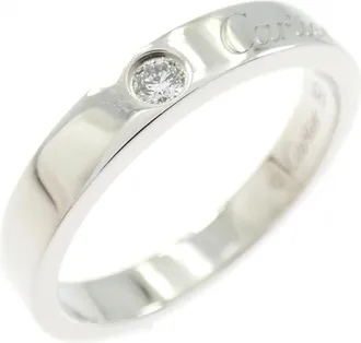Cartier Platinum Platinum 950 Band Ring (Pre-Owned)
