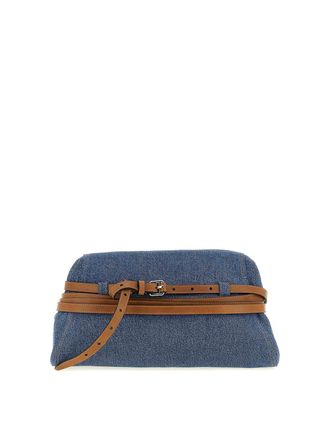 Moschino tie me big clutch