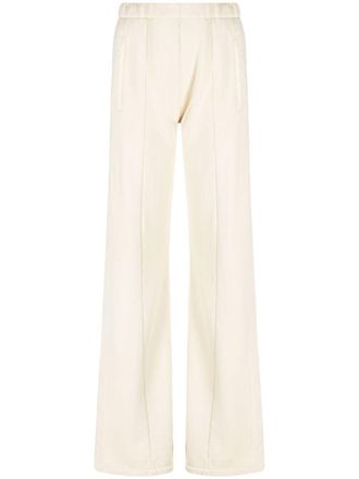 Amiri flared-leg jersey trousers - Neutrals