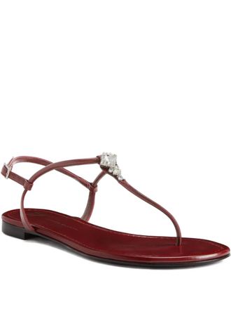 Giuseppe Zanotti Sandali Hollie con decorazione - Rosso