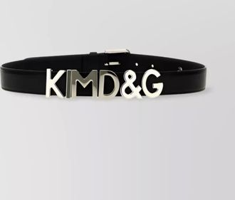 Dolce & Gabbana KIM DOLCE&GABBANA logo-plaque buckle belt