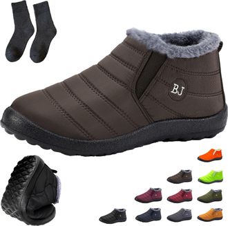 Generic Comfort Winter Boots for Women Men-Orthopedic Waterproof Snow Boots with Warm Fur Lining, Lightweight and Non-Slip for Winter ( 8,10.5)