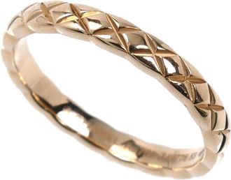 Chanel Pink Gold (18K) Band Ring (Pre-Owned)