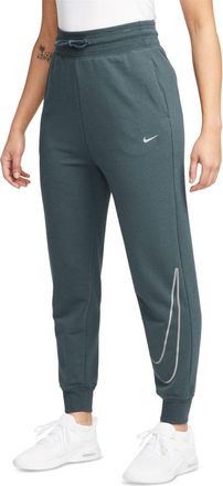 Nike Dri-Fit One Pants Womens Deep Jungle Drawstring Waist Jogger FTS518
