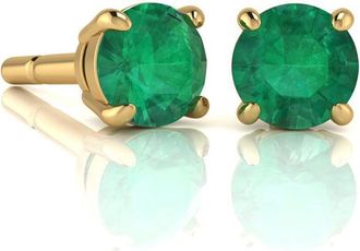 SuperJeweler 1 1/2Carat Gemstone Stud Earrings In Gold-Classic Solitaire Gemstone Earrings All Gemstone Options