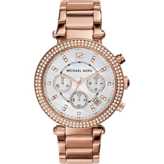 Michael Kors Chronograaf Armbandhorloge - Dames - Horloges - Roze - ONE Size - Accessoires