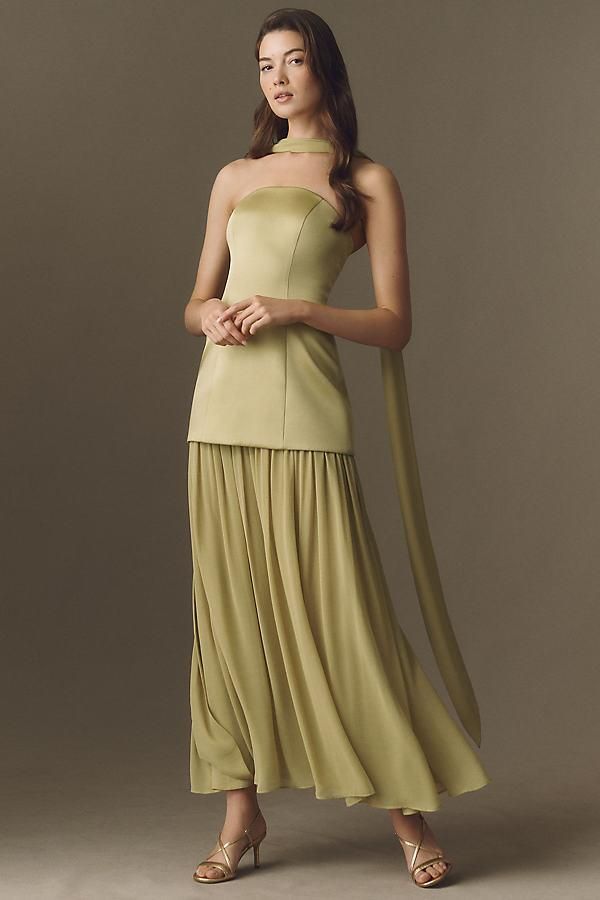 hutch gabriella v-neck drop-waist maxi dress Hutch Gabriella V-Neck Drop-Waist Maxi Dress from $319.00