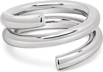 Nialaya Modern Spiral Ring in Silver at Nordstrom, Size 12