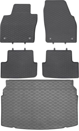 OEM Volkswagen Polo Vi Hatchback De Octubre De 2017. Set: Alfombrillas De Goma Para Coche + Alfombrilla Para Maletero