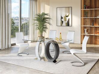 Vente-Unique Lotto di 2 sedie in Similpelle bianca - TWIZY