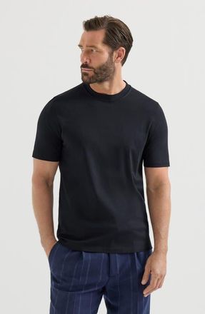 Brunello Cucinelli Cotton jersey crew neck T-shirt in Navy Blue at Nordstrom, Size Xxx-Large