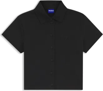 HUGO BOSS Slim-fit polo top in stretch cotton