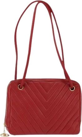 Chanel Pre-owned Shoulder Bags, female, Red, Size: ONE SIZE Pre-owned Vintage Shoulder Bag