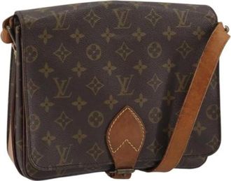 Louis Vuitton Pre-owned Cross Body Bags, female, Brown, Size: ONE SIZE Pre-owned Vintage Canvas Cross Body Bag
