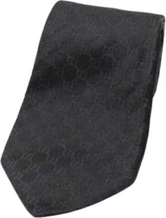 Gucci Pre-owned Silk home-office - Heren - Vintage Accessoires - Zwart - ONE Size - Vintage
