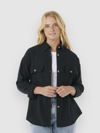 Rip Curl Oceanic Textured Shacket Hemd schwarz