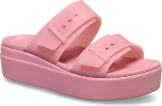 Crocs Brooklyn Platform Wedge Slide Sandal in Rosette at Nordstrom Rack, Size 10