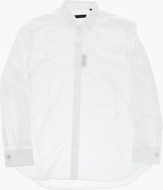 Corneliani CODE Cotton Poplin Shirt with Cufflinks size 44