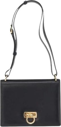 Ferragamo Pre-owned Cross Body Bags, female, Blue, Size: ONE SIZE Pre-owned Leather Cross Body Bag