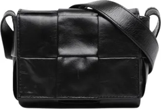 Bottega Veneta Pre-owned Cross Body Bags, female, Black, Size: ONE SIZE Pre-owned Leather Shoulder Bag