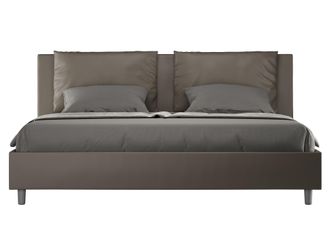 Les Tendances Cama Matrimonial Contenedor Moderno Antea 200x200 Color: Marr&oacute;n - Versi&oacute;n: Con Caja De Almacenaje