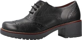 Pitillos Ingl&eacute;s Napa Grano - Dames - Laarzen met Hak - Zwart - 37 EU - Leer - Schoenen