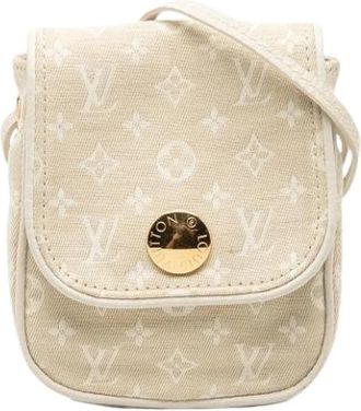 Louis Vuitton Pre-owned Pochette Cancun - Dames - Vintage Schoudertas - Beige - ONE Size - Leer - Vintage