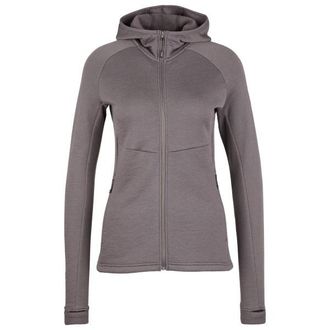 Stoic MerinoFleece240 StorforsSt. Zip Hoody Merinohoodie f&uuml;r Damen | grau