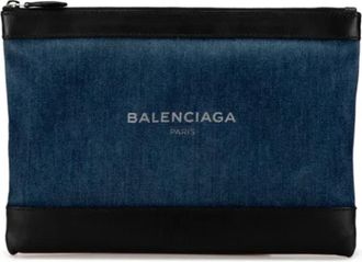 Balenciaga Pre-owned Leather clutches - Dames - Vintage Clutch - Zwart - ONE Size - Vintage
