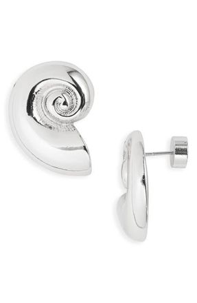 Nordstrom Nautilus Earrings in Silver at Nordstrom