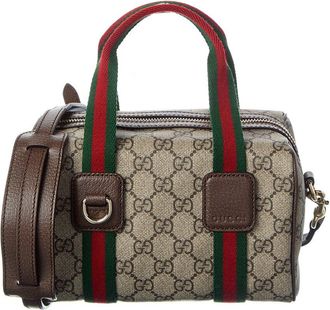 Gucci Mini Gg Supreme Canvas & Leather Shoulder Bag