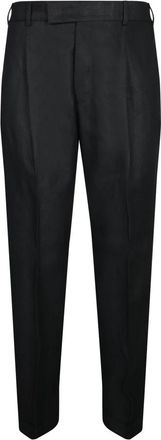 Pantaloni Torino Zwarte Katoen-Linnen Broek - Heren - Slim Fit Broeken - Zwart - XL - Katoen - Broeken