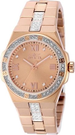 Invicta Specialty Quartz Gold Dial Ladies Watch 50190