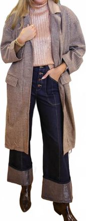 She + Sky Chandler Coat In Taupe