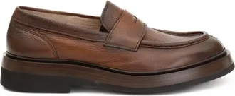 Santoni Deer Leather Moccasins