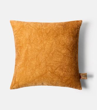 Lyria Clusia cotton and linen velvet cushion