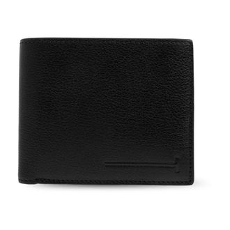 Tom Ford Accessoires, Heren, Zwart, ONE Size, Leer, Elongated T Line Classic Bifold Wallet
