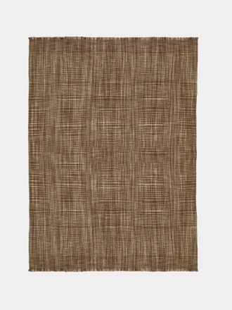 Me&K Textured Plaid Cashmere Throw (67in/1.7m)