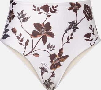 Agua Bendita Magenta floral bikini bottoms