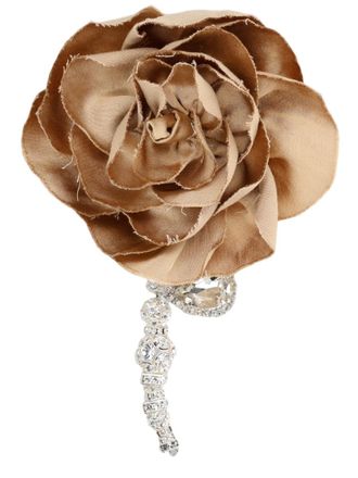 Magda Butrym Single Flower Crystal Plated Brass Earring