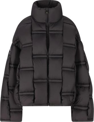RAXXY quilted oversized coat - Black