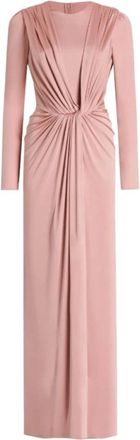 Dolce & Gabbana Vestido de manga larga con nudo - Dresses - Mujer - Rosa - S