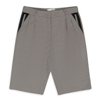 Coperni WHITE/BLACK LOOSE BERMUDA SHORTS