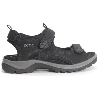 Ecco Ecco Offroad Nubuck Womens Hook and loop Sandals - Black - Size:UK 8-8.5
