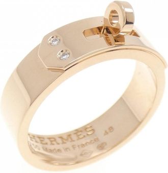 Herm&egrave;s Pink Gold (18K) Band Ring (Pre-Owned)