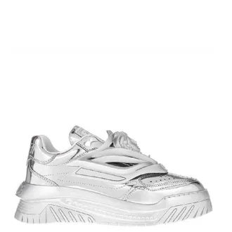 Versace Odissea Medusa Metallic Sneakers, Brand Size 39 ( US Size 9 )