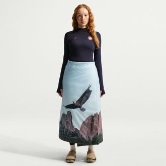 Nike Womens Nike ACG USA Therma-FIT ADV Reversible Skirt in Grey | HQ6042-030