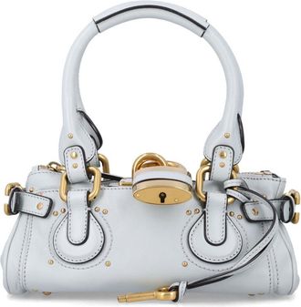 Chlo&eacute; Light Blue Paddington Small Shoulder Bag