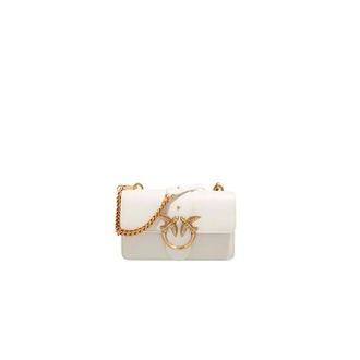 Pinko Love One Mini Cl Vitello Seta - female - PINKO - Cross Body Bags - White - ONE SIZE - Bags